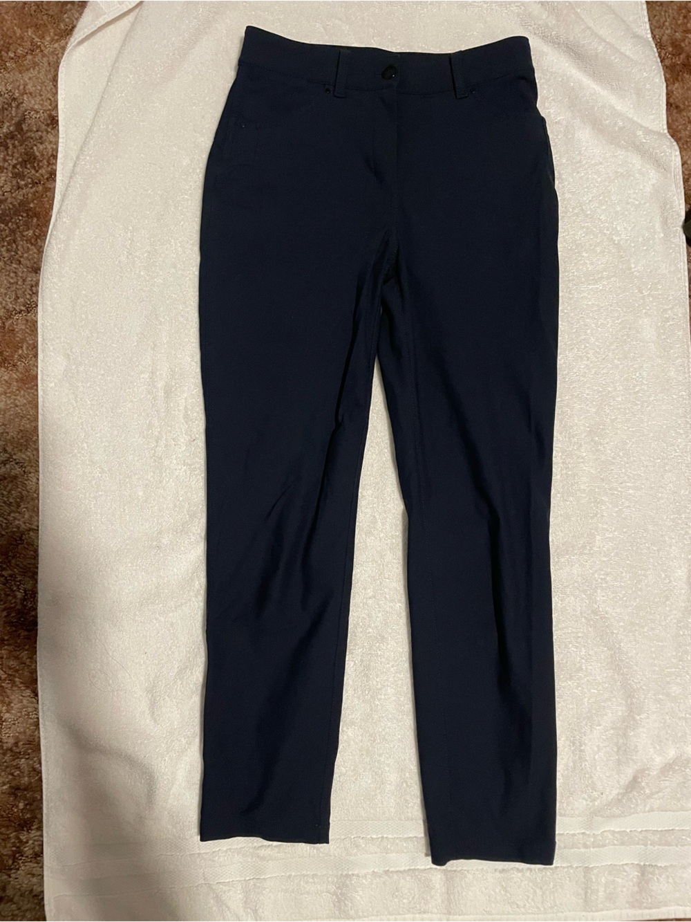 lululemon athletica Navy Straight-Leg Trousers